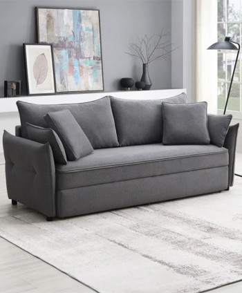 SOFA BED 2 STR AUSTEN LV03110 SOFA SLEEPER GRAY WATER REPELLENT FABRIC SOFA: L2210 * W790 * H920 MM