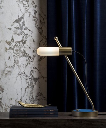 DECO LAMP TABLE REGINA TL-A108 330*570 ANTIQUE BRASS