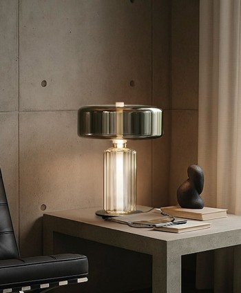 DECO LAMP TABLE GWEN TL-A085 330*450 SMOKY GRAY