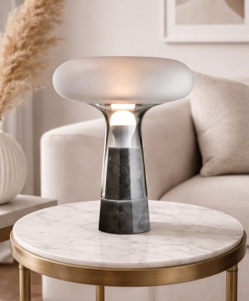 DECO LAMP TABLE ANDA TL-A063 300*320 MARBLE & GLASS