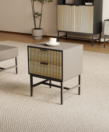 LIVING SIDE TABLE WEILAN 480*400*600 MM PB  MELAMINE BOARD CJ-N2405A
