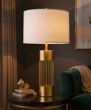 DECO LAMP TABLE OMEGA TL-A133 360*660 ANTIQUE BRASS