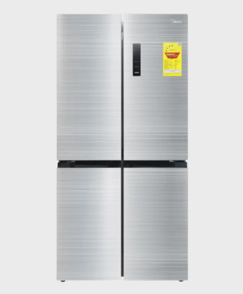 MIDEA REFRIGERATOR 4 DOORS 474L NO FROST BRU STEEL INVERTER