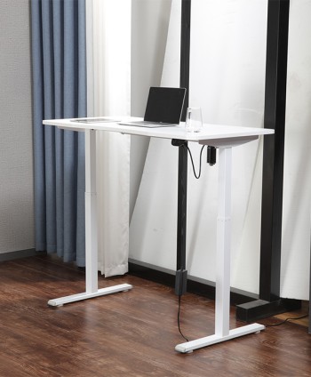OFFICE DESK PESCARA CT-N2420A LIFTING METAL FRAME WHITE + BOARD WHITE W1240 D615 H720 MM