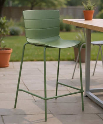 OUTDOOR CHAIR JINGSE REF F898 PP + CUSHION GREEN 8343/XN17390
