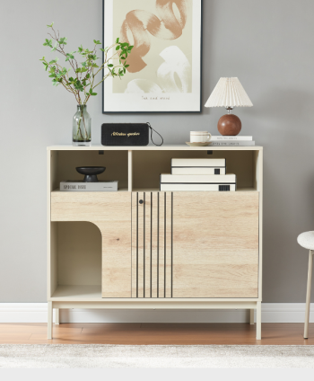 LIVING CABINET YUE 1000*400*900 MM PB MELAMINE BOARD  BS-N2408E