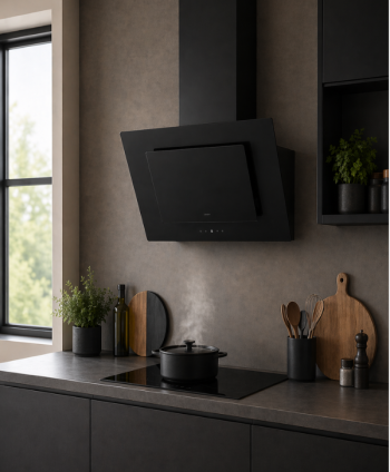 CANDY COOKER HOOD WALL MOUNTED GLASS 60CM BLACK