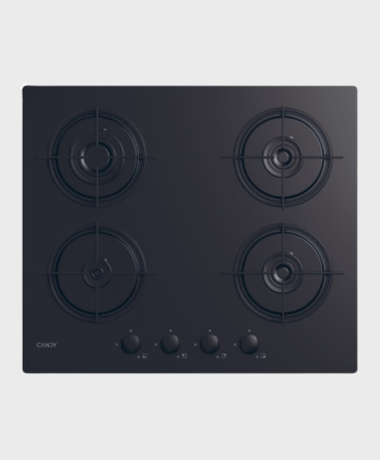 CANDY BUILT IN HOB 4 BURNERS 60CM  BLACK TEMPERED GLASS