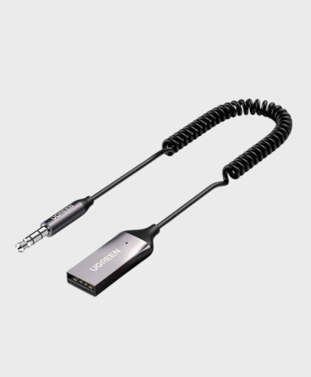 UGREEN BLUETOOTH 5.0 AUDIO RECEIVER CABLE USB AUDIO ADAPTER AUX JACK BLACK