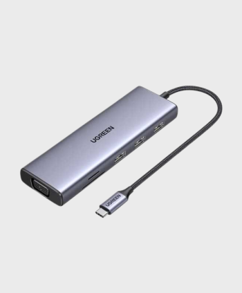 UGREEN USB-C TO HDMI(4K@30HZ)+VGA+3*USB-A3.0+GIGABITRJ45+SD/TF+PD(100W)