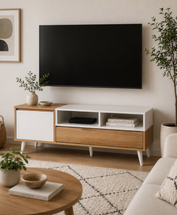 LIVING TV UNIT FERN FUSION SET SGY_TV_178 H 450 W1200D 400MM
