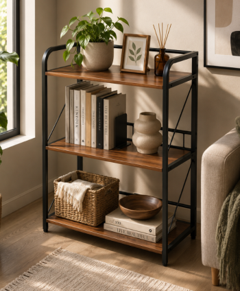 OFFICE BOOKCASE NOVARA  BS-N2341  64*40*90 CM 3 SHELVES