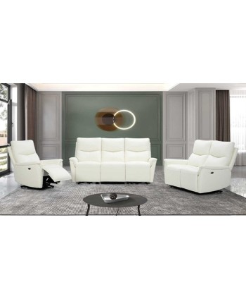 SOFA SET 3+2+1 REGAL K2331 SOFA WITH RECLINER 3EE+2EE+1E 2 MOTORS COW LEATHER + PVC W1930/W1400/W830