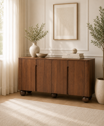 LIVING SIDEBOARD VERAN IVS 5276 EBONY WALNUT H830 W1700 D400 MM
