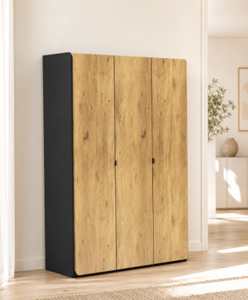 BEDROOM WARDROBE SORENTO 3 DR WITHOUT MIRROR 8796 L1200 W570 H1800 MM
