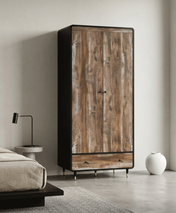 BEDROOM WARDROBE 2 DR PENELOPE + 2 DRAWERS SV-WD13 L900 X D530 X H2005MM