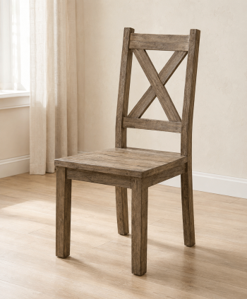 DINING CHAIR MONZA YH BHEVEA35-X(B)WR50 RUSTIC HEVEA (AWB) WOODEN SEAT W1082 X D277 X SH495MM