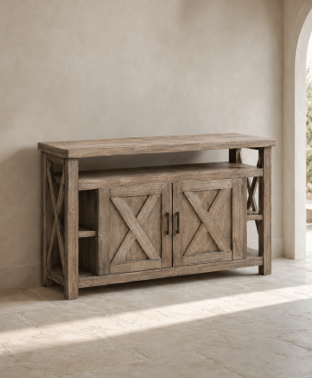 LIVING SIDEBOARD MONZA YHSBZ 4012234AFRX-90(MV) RUSTIC HEVEA (AWB) W405 X L1220 X H885MM