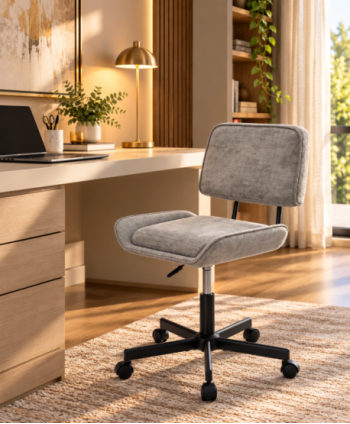 HOME OFFICE CHAIR YARA L61.5*W58.5*H77.5-89.5 CM GREY QZY-N2417