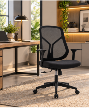 HOME OFFICE CHAIR INAYA L67.5*W69.0*H105.0-113.0 CM BLACK QZY-N2453GB