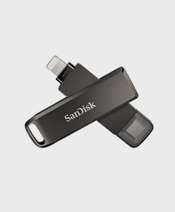 SANDISK IXPAND FLASH DRIVE LUXE 128GB - USB-C + LIGHTNING - FOR IPHONE