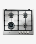WHIRLPOOL BUILT IN HOB 4 GAS BURNERS 60CM STAINLESS GMA6422