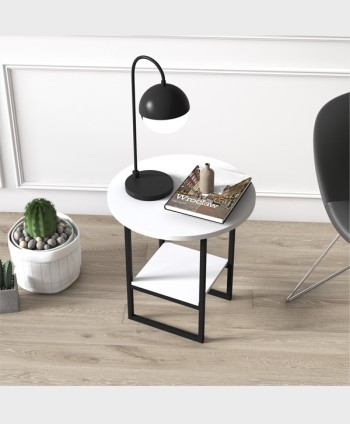 RUUM MILAS SIDE TABLE WHITE