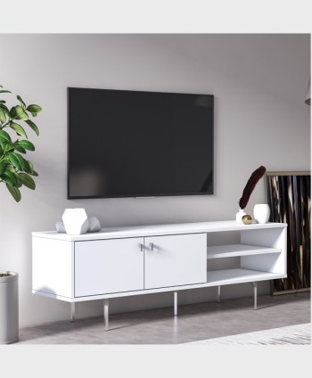 RUUM KROS TV BENCH WHITE