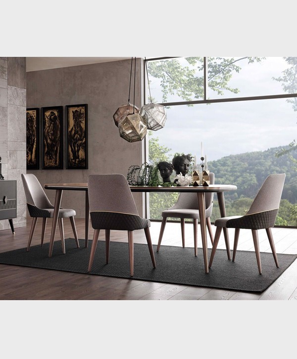 DOGTAS DIAMOND CHAIR GK:6003 AR:MARIBO WALNUT