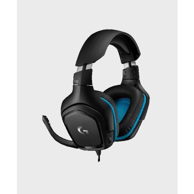 LOGITECH G432 7.1 SURROUND SOUND WIRED GAMING HEADSET - LEATHERETTE - USB BLACK