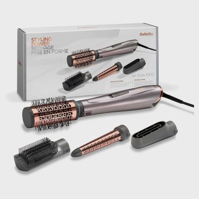 BABYLISS AIR STYLER SET  (4 ACCESSORIES) SHADOW GREY/ROSE GOLD                                      