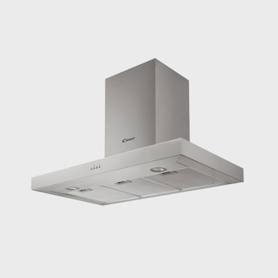 CANDY DECORATIVE SQUARE COOKER HOOD 90CM