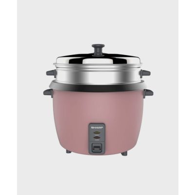 SHARP 1.0L RICE COOKER WITH STEAMER & COATED INNER POT PINK