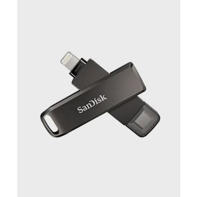SANDISK IXPAND FLASH DRIVE LUXE 64GB - USB-C + LIGHTNING - FOR IPHONE, IPAD, MAC, USB